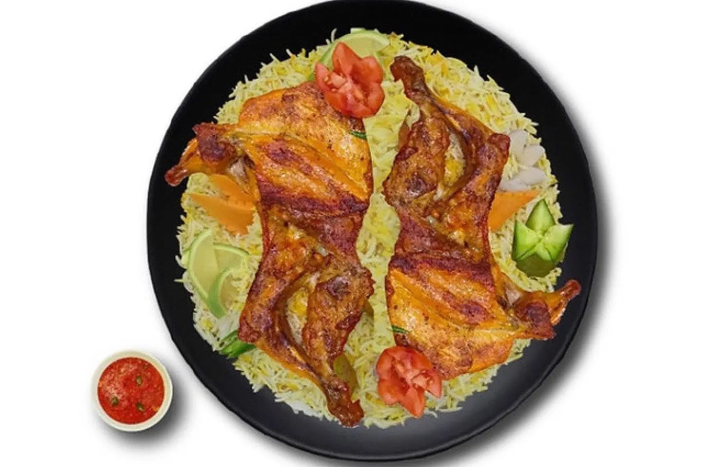 نص دجاج مظبي