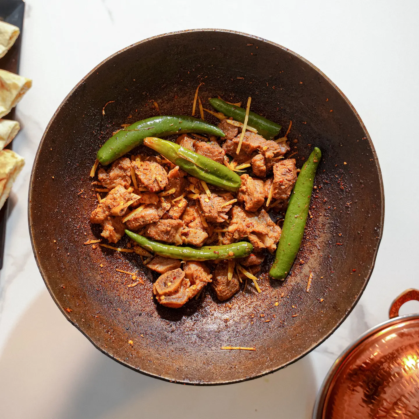 بيشاوري غنم كاراهي - نصف