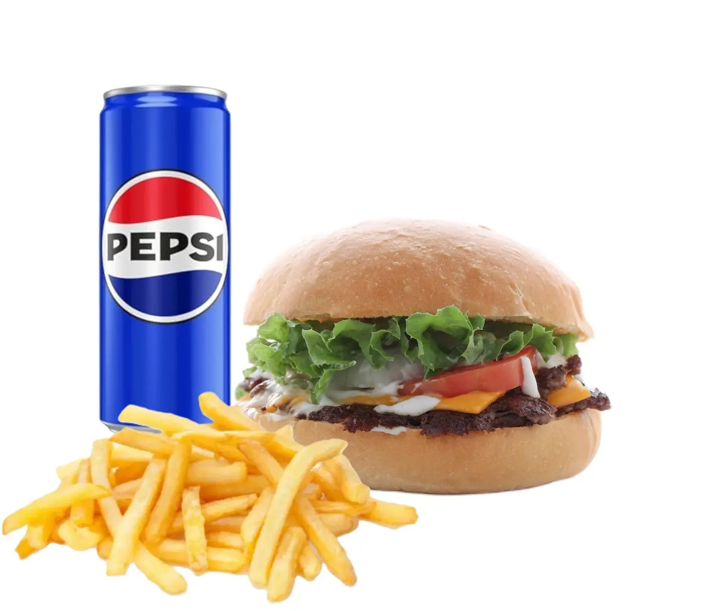 Double Beef Burger Meal