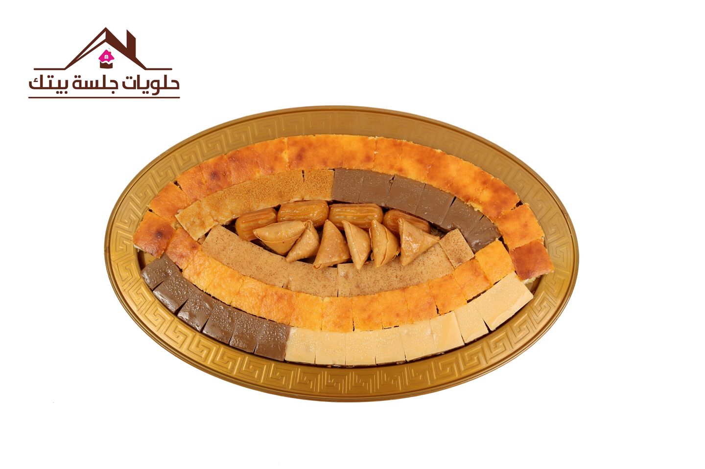 حلى تشيز كيك مع بسبوسة قشطة - وسط