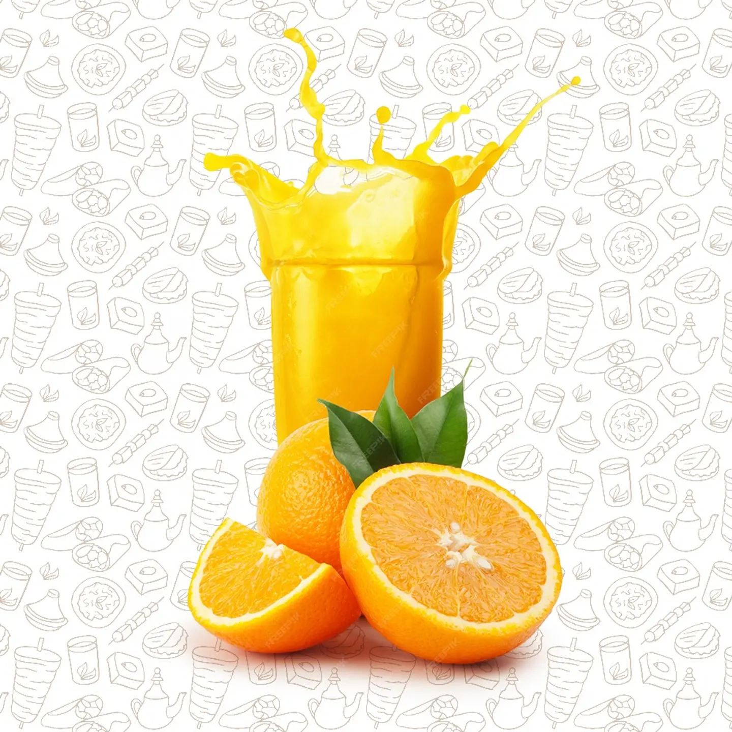 عصير برتقال طازج