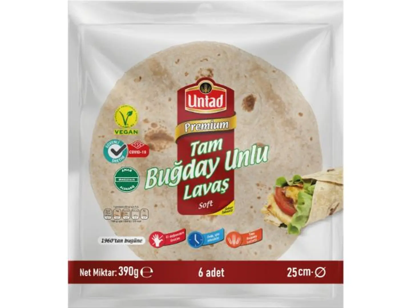 United Tortilla White 30 Cm 900 G