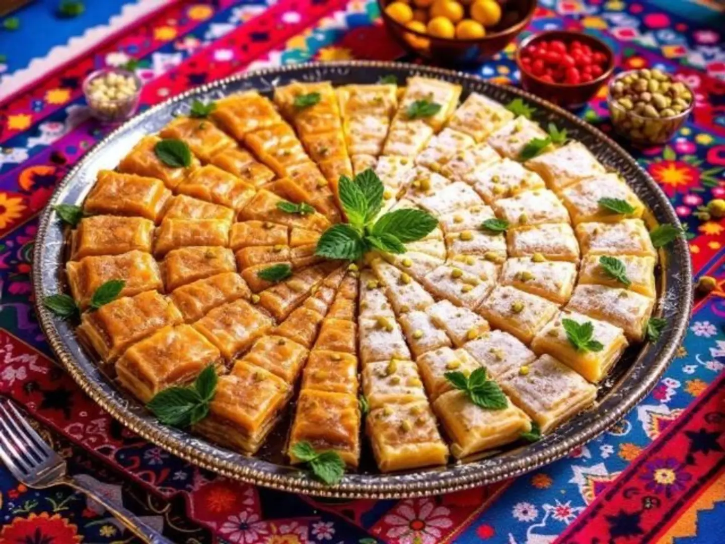 صحن جلاش كنافه