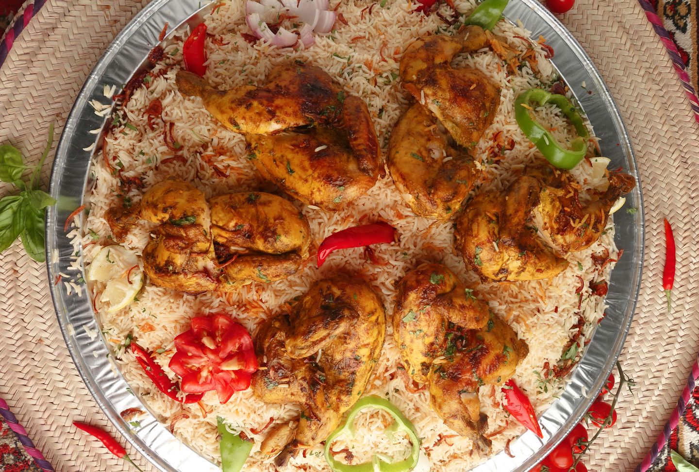 مثلوثة دجاج - نصف دجاج