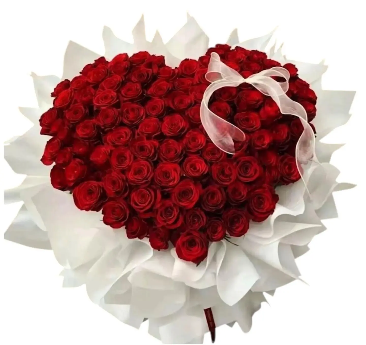 A Bouquet Of Pure Heart Roses