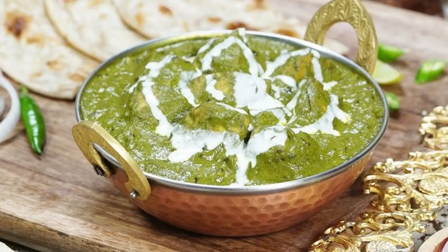 لحم سبانخ