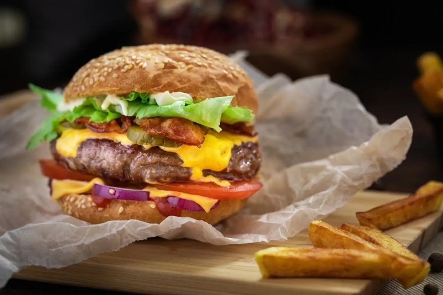 Double Grilled Beef Cheeseburger Meal