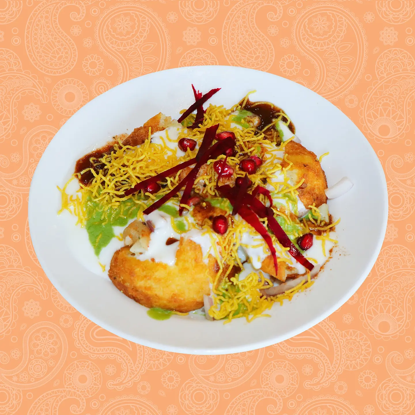 Classic Aloo Tikki Chaat