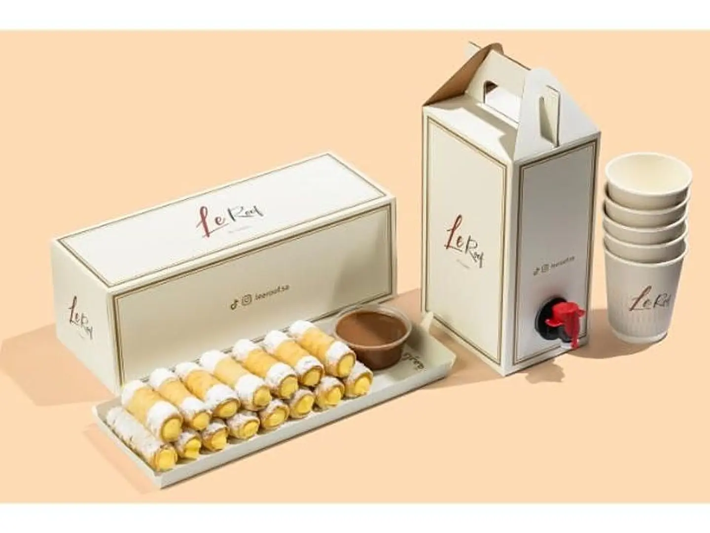 Box Coffee Day + Box Custard Roll