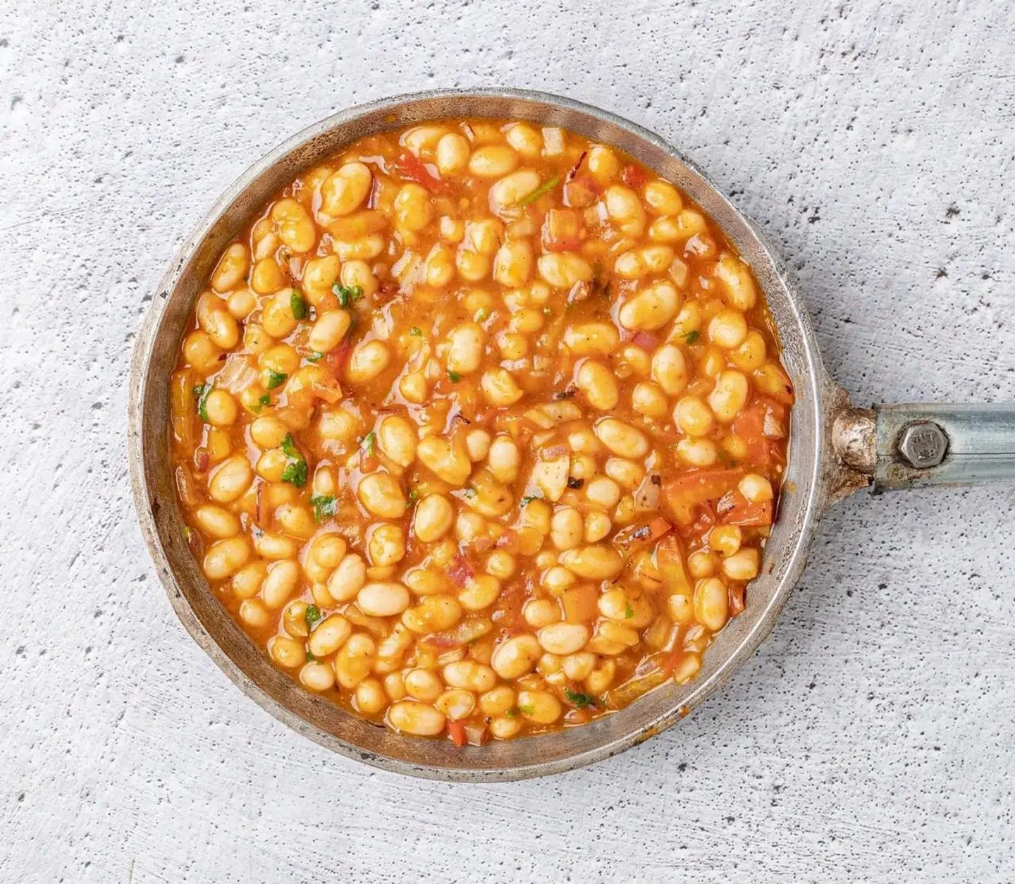 فاصوليا مع جبنة شيدر