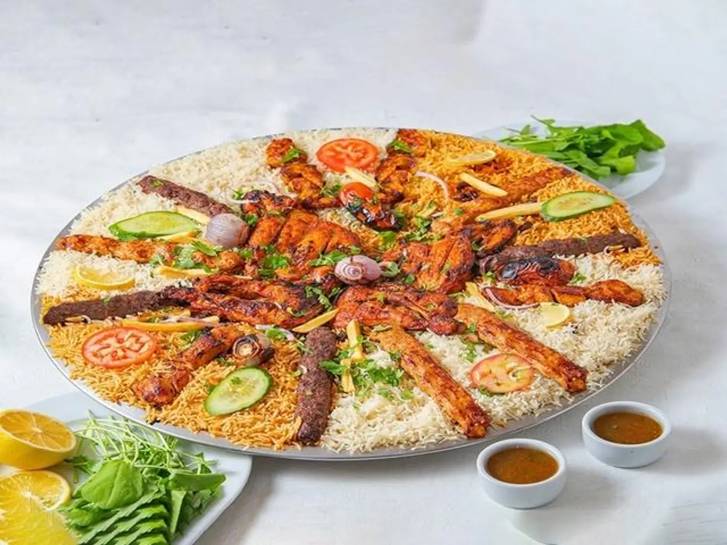 Rice Bbq Platter