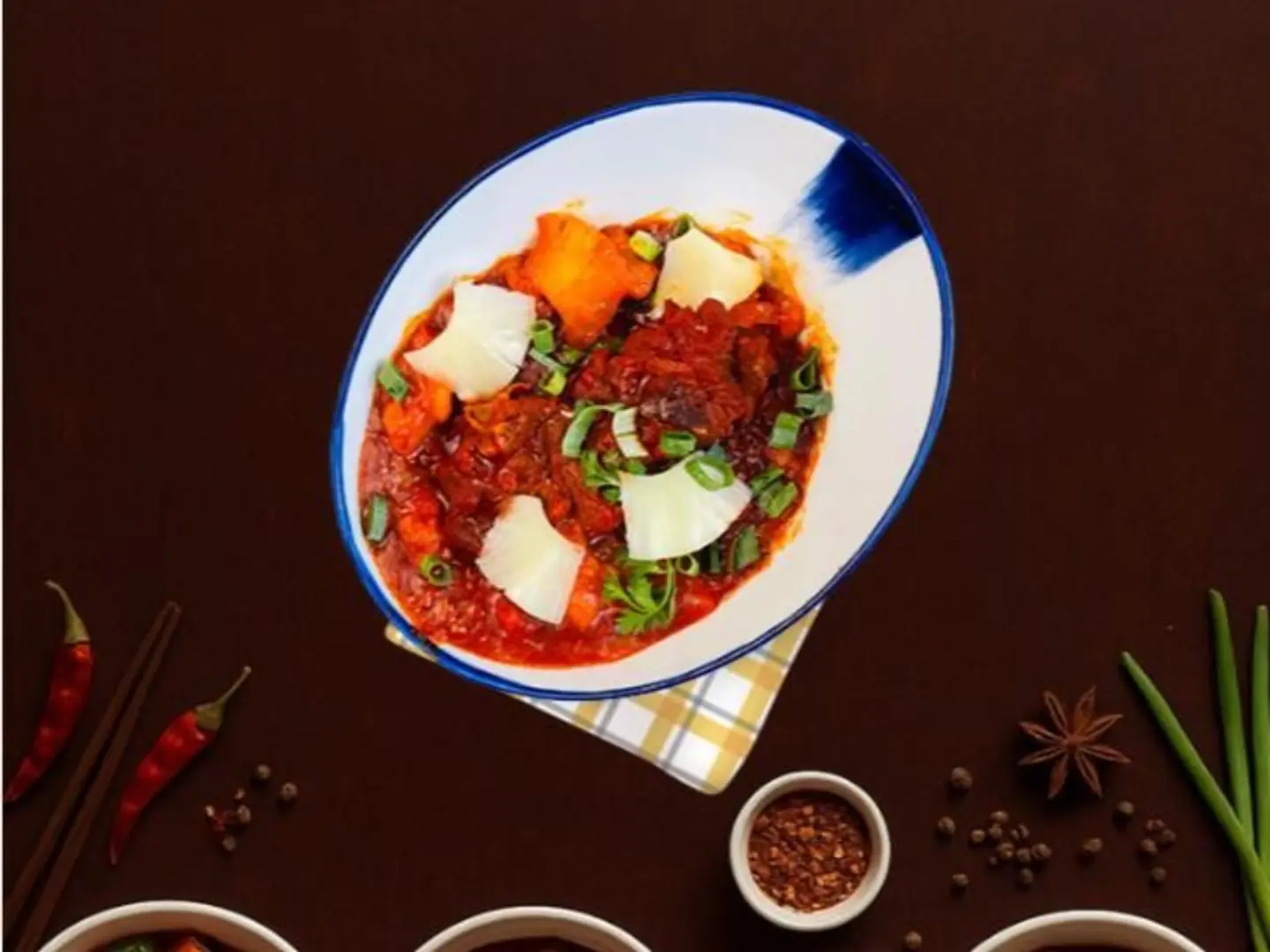 لحم مع صلصة الحامض و الحلو