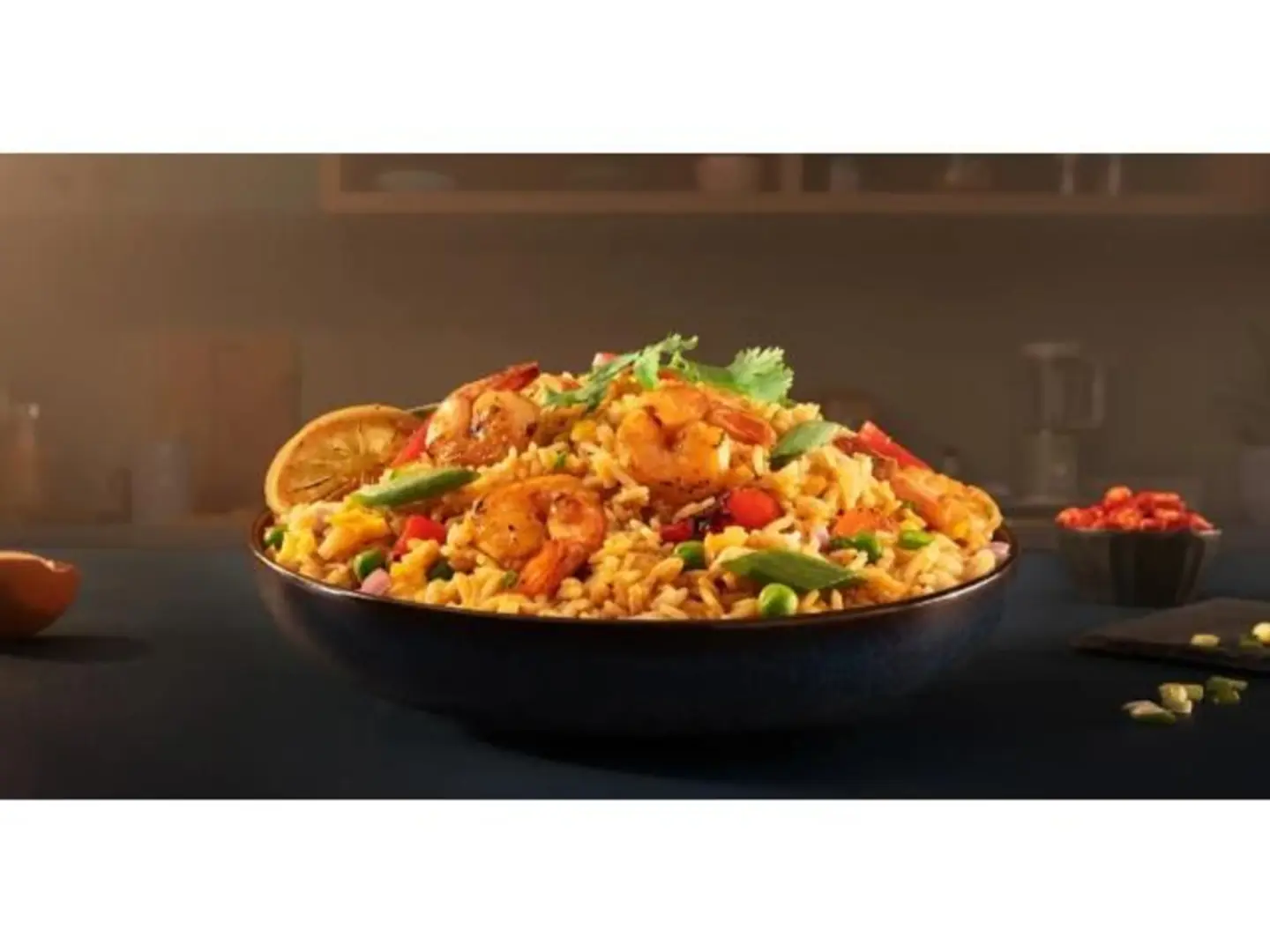 Shrimp Shashlik With Rice