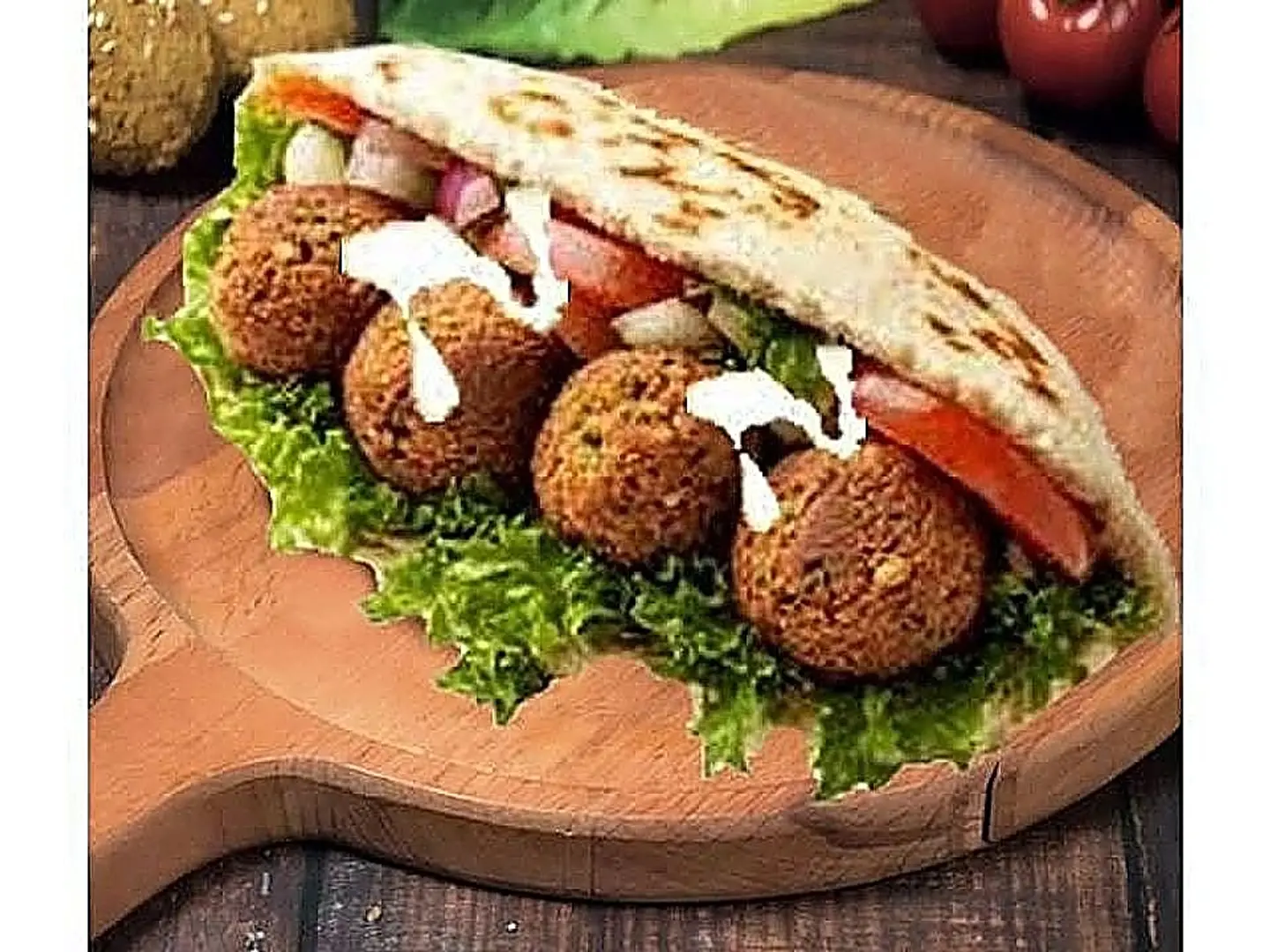 ساندوتش فلافل سادة