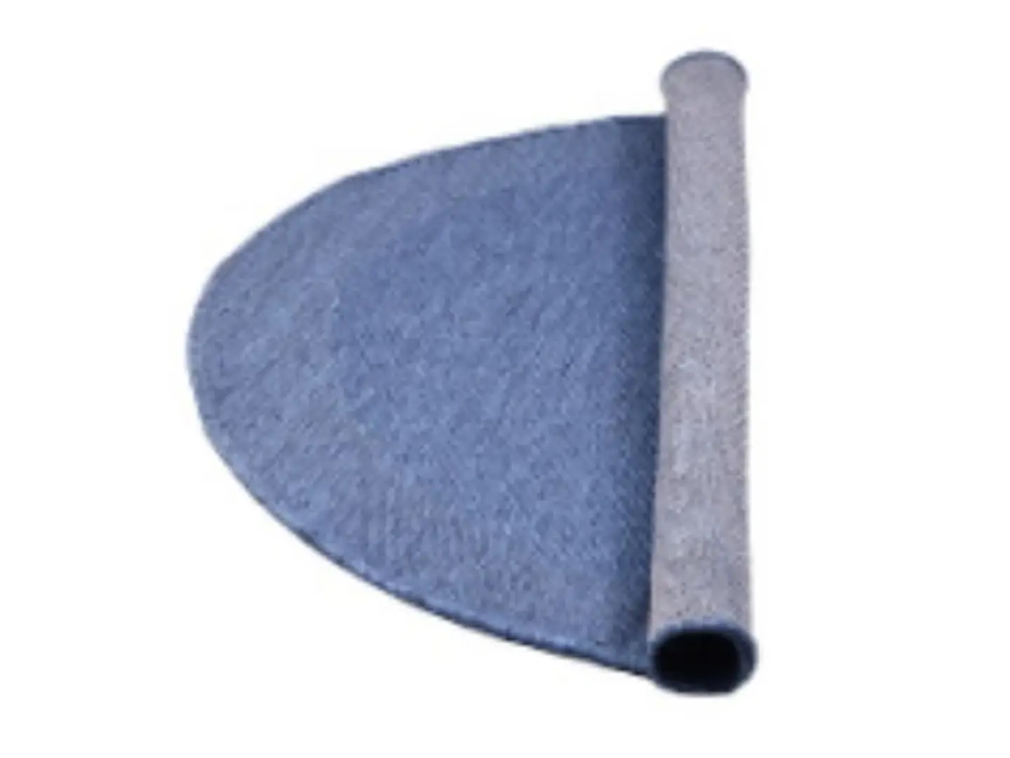 Round Blue Outdoor Carpet
