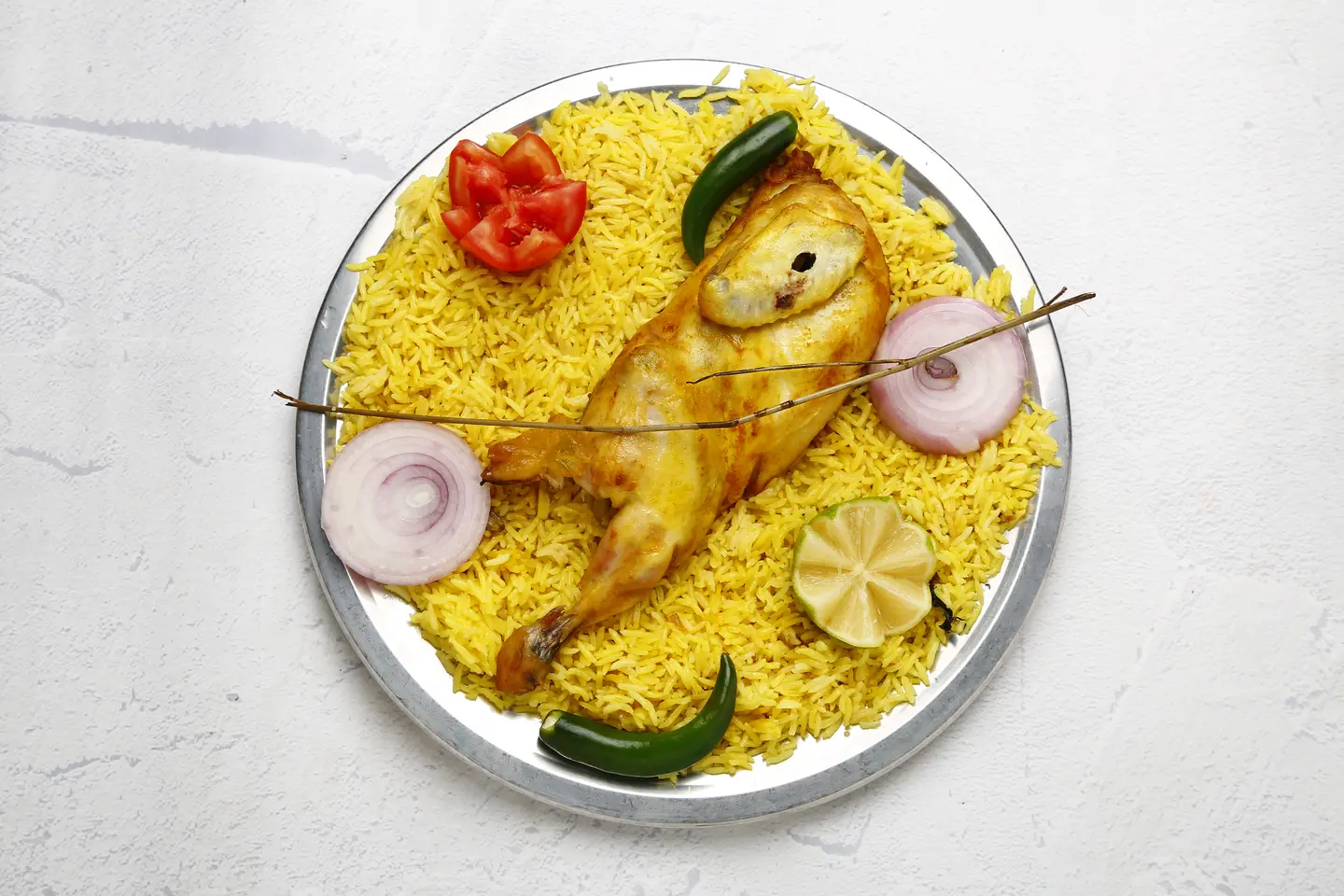 نص حبة دجاج حنيذ