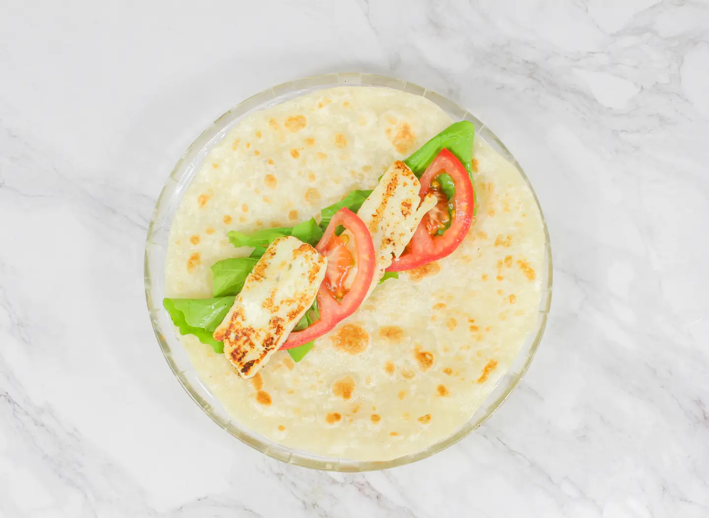 Halloumi Chapati Sandwich