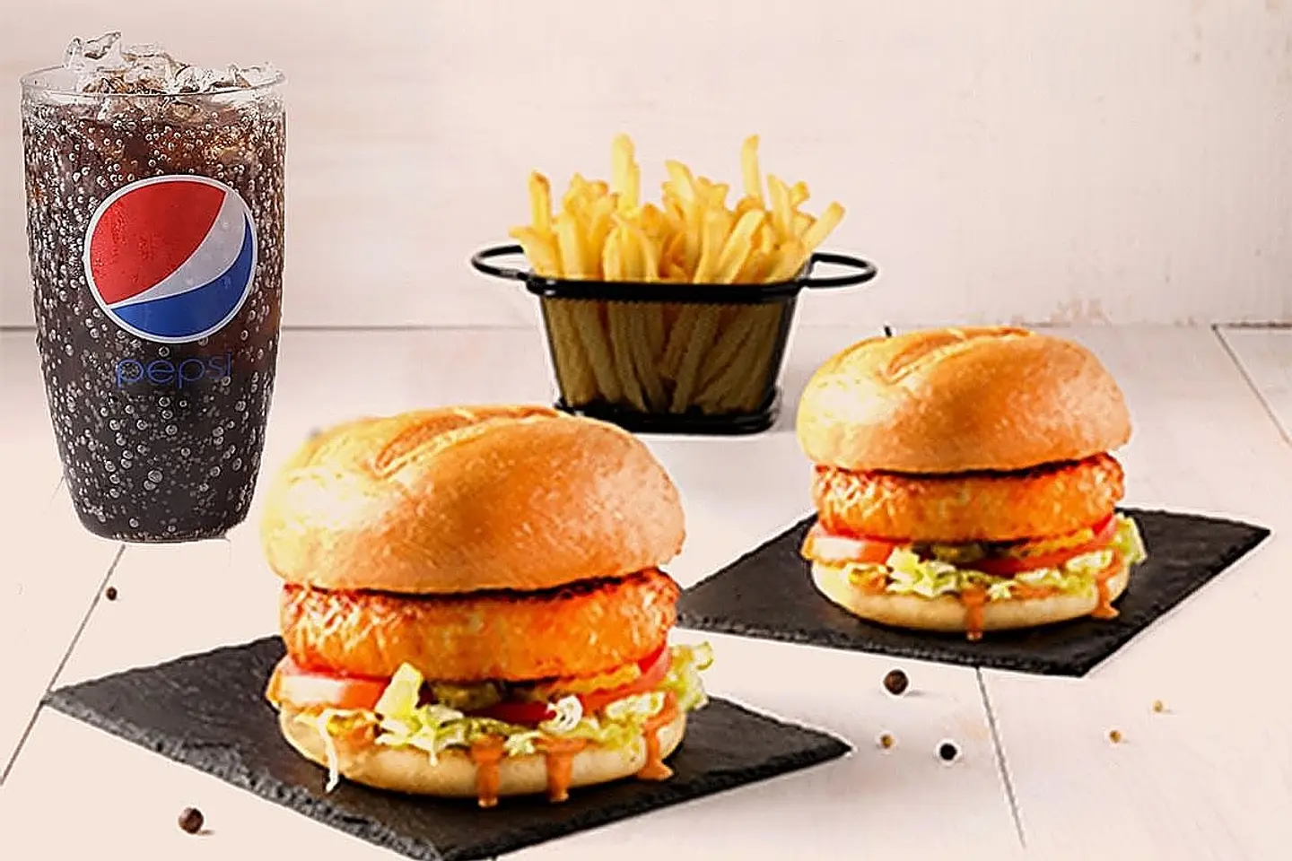 Fried Chicken Burger Meal