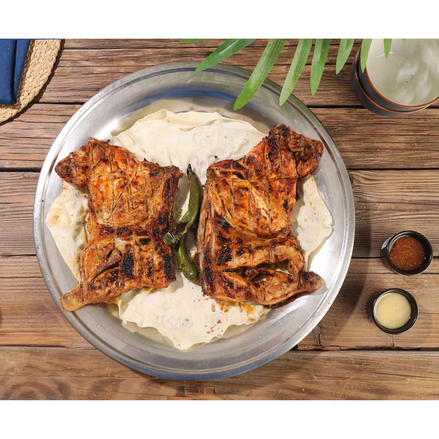 Chicken On Charcoal Without Rice