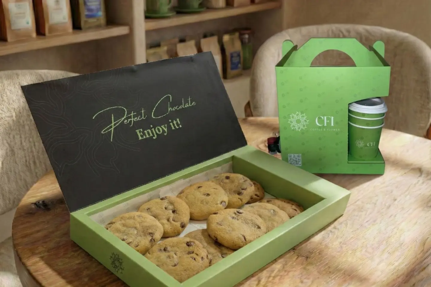 بوكس الكوكيز والقهوة