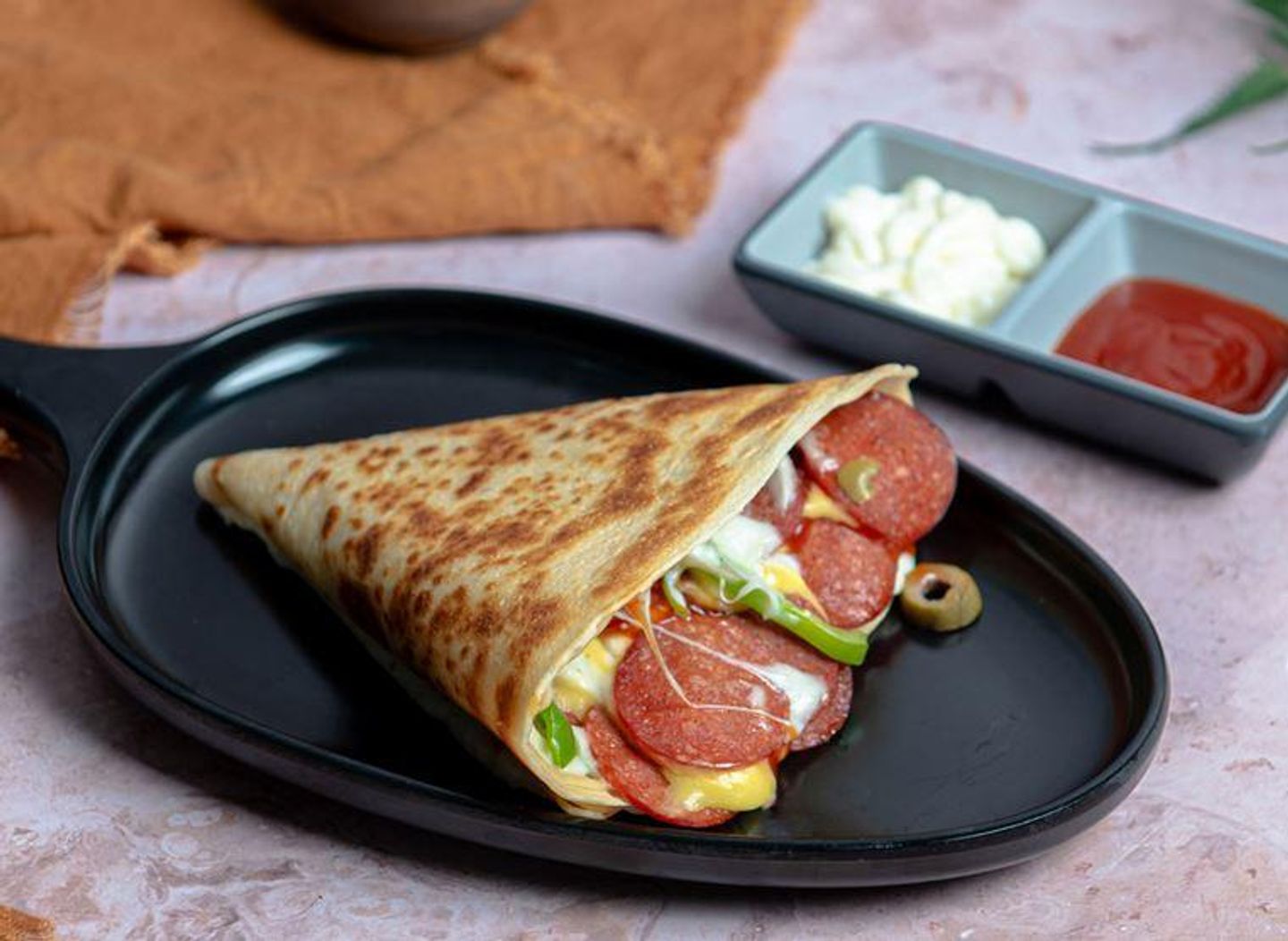 Pepperoni Crepe