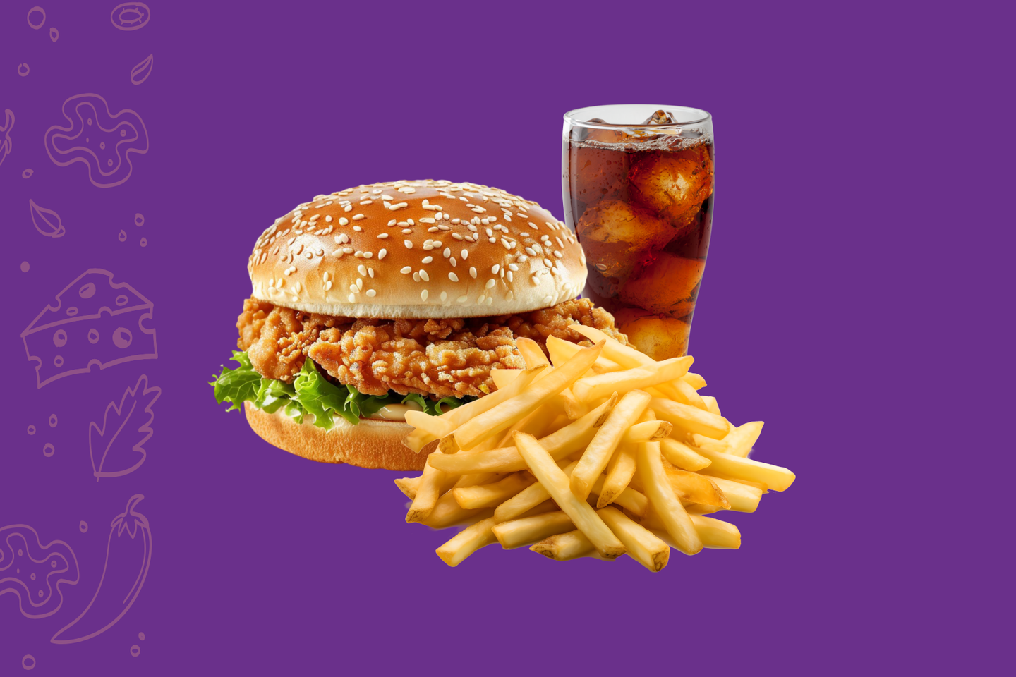 وجبة برجردجاج بافلو