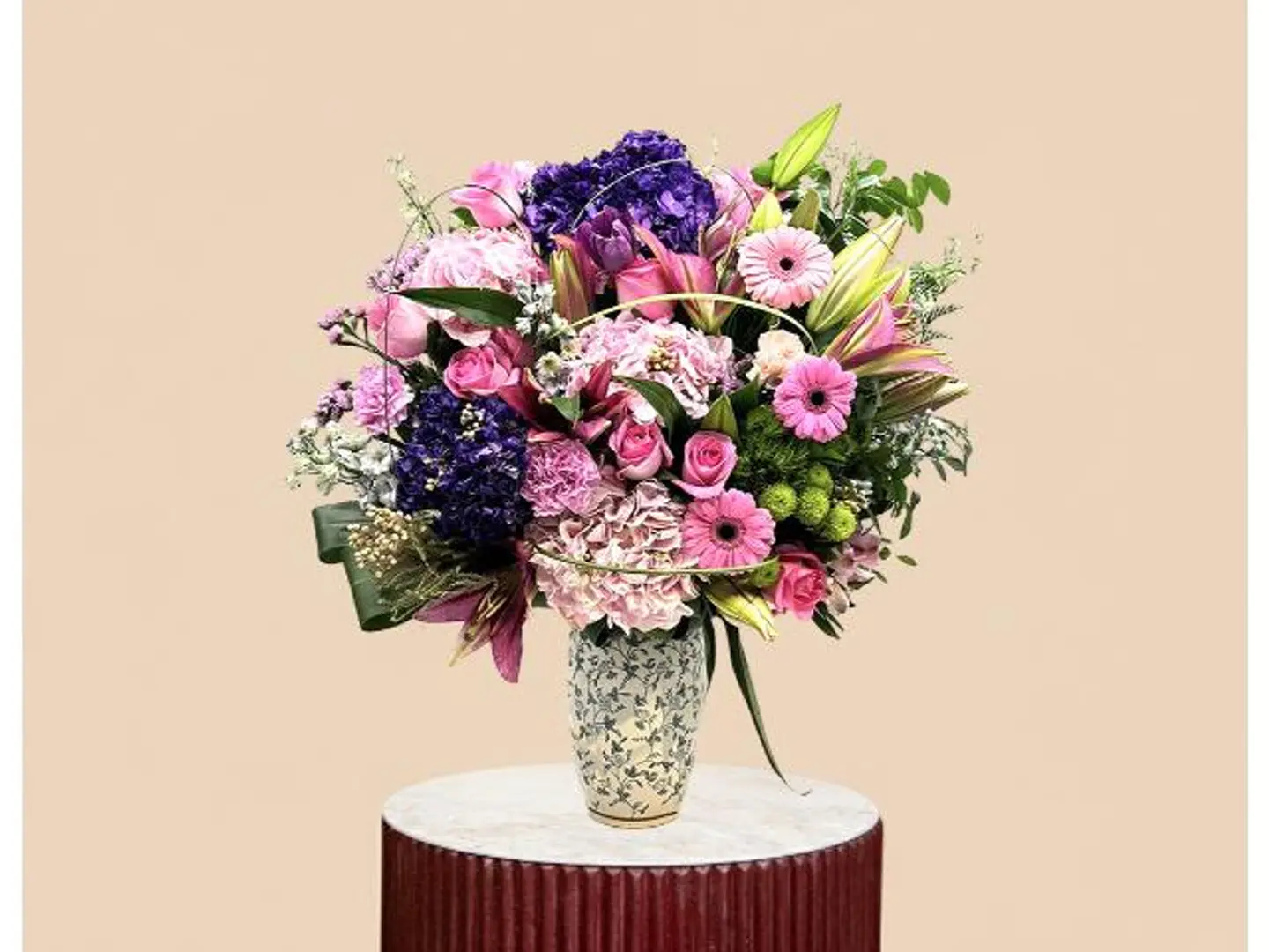 With You, Life Blooms Vase