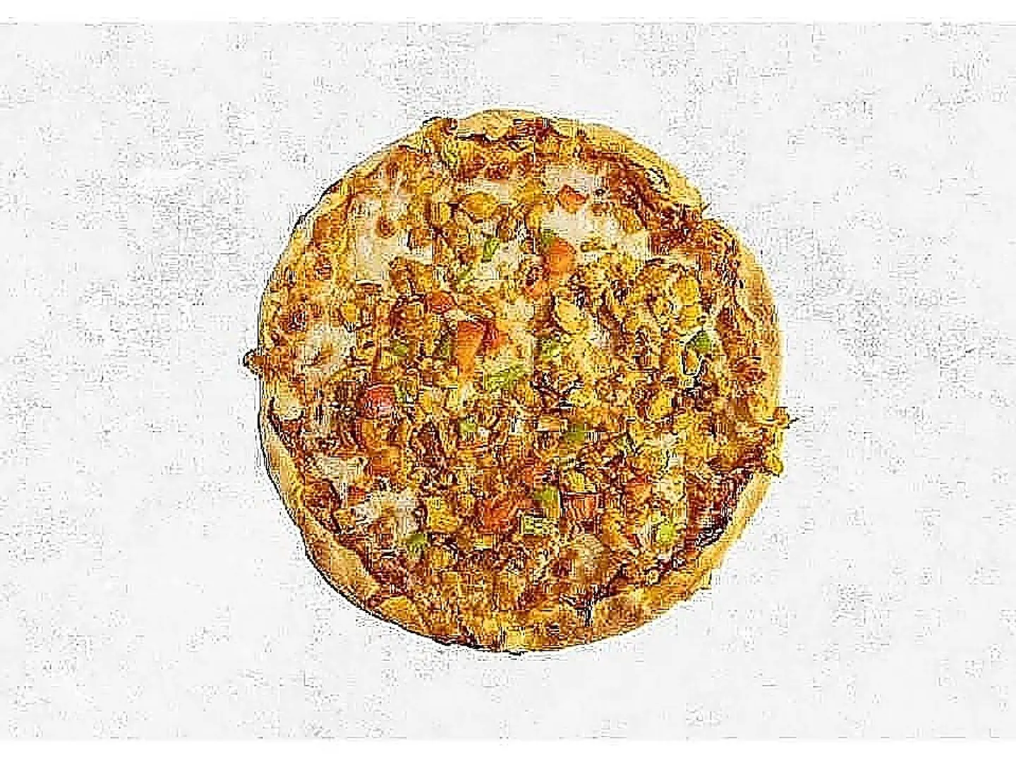 Large Chicken Pieces Pizza