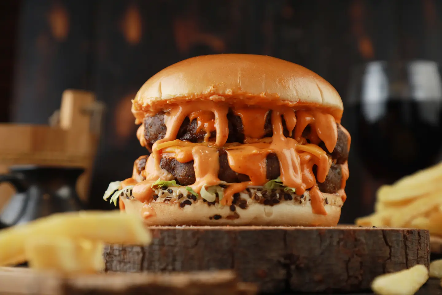 Beef Double Decker Burger