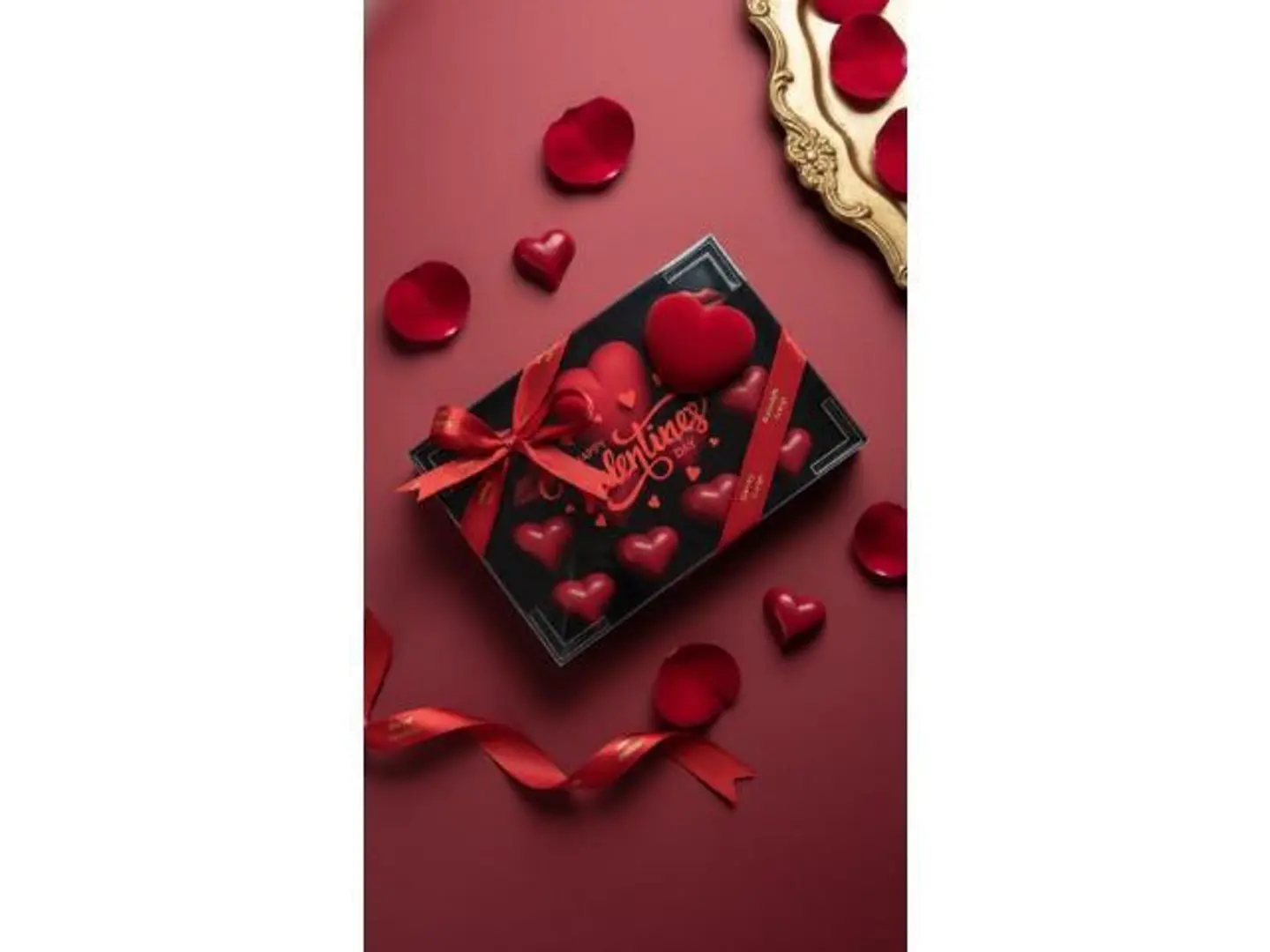 بوكس مستطيل اكرليلك يوم الحب