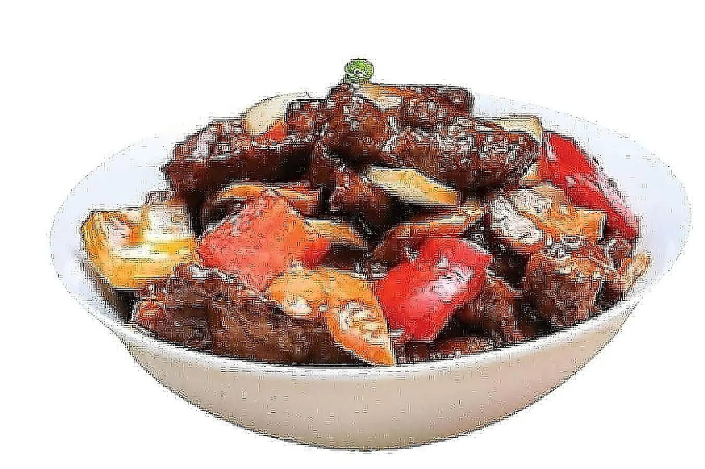 لحم بالفطر