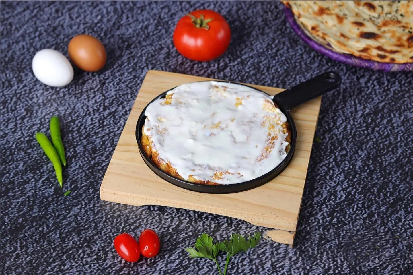 بيض مقلي بالجبن