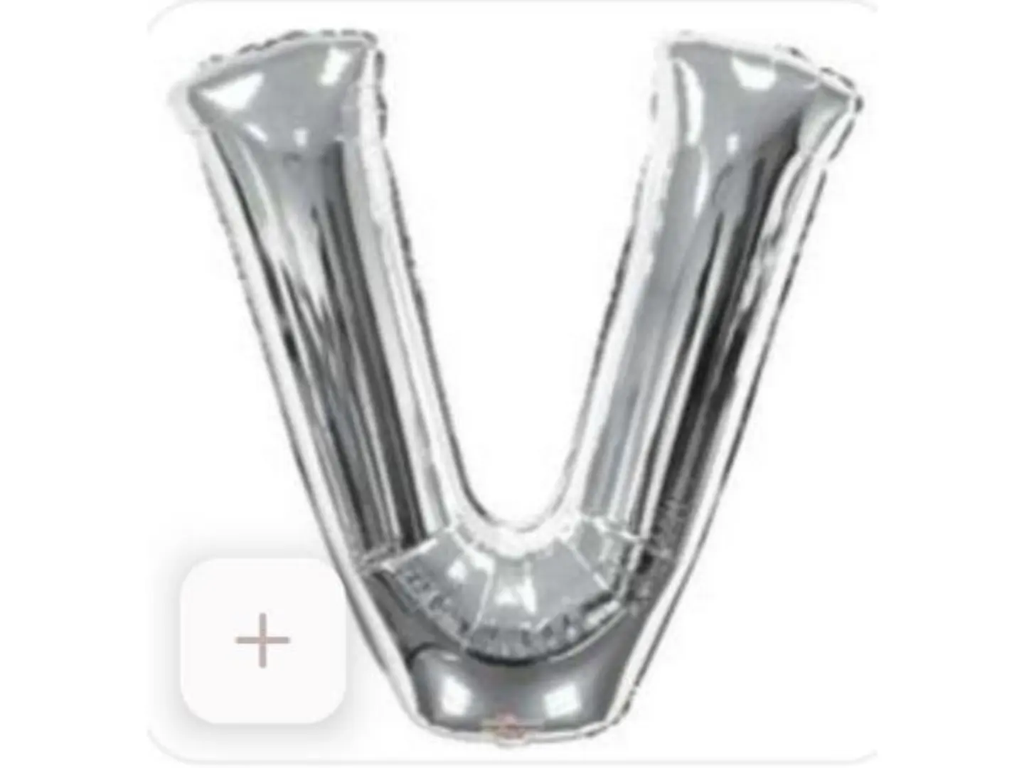 حرف V فضي هيليوم