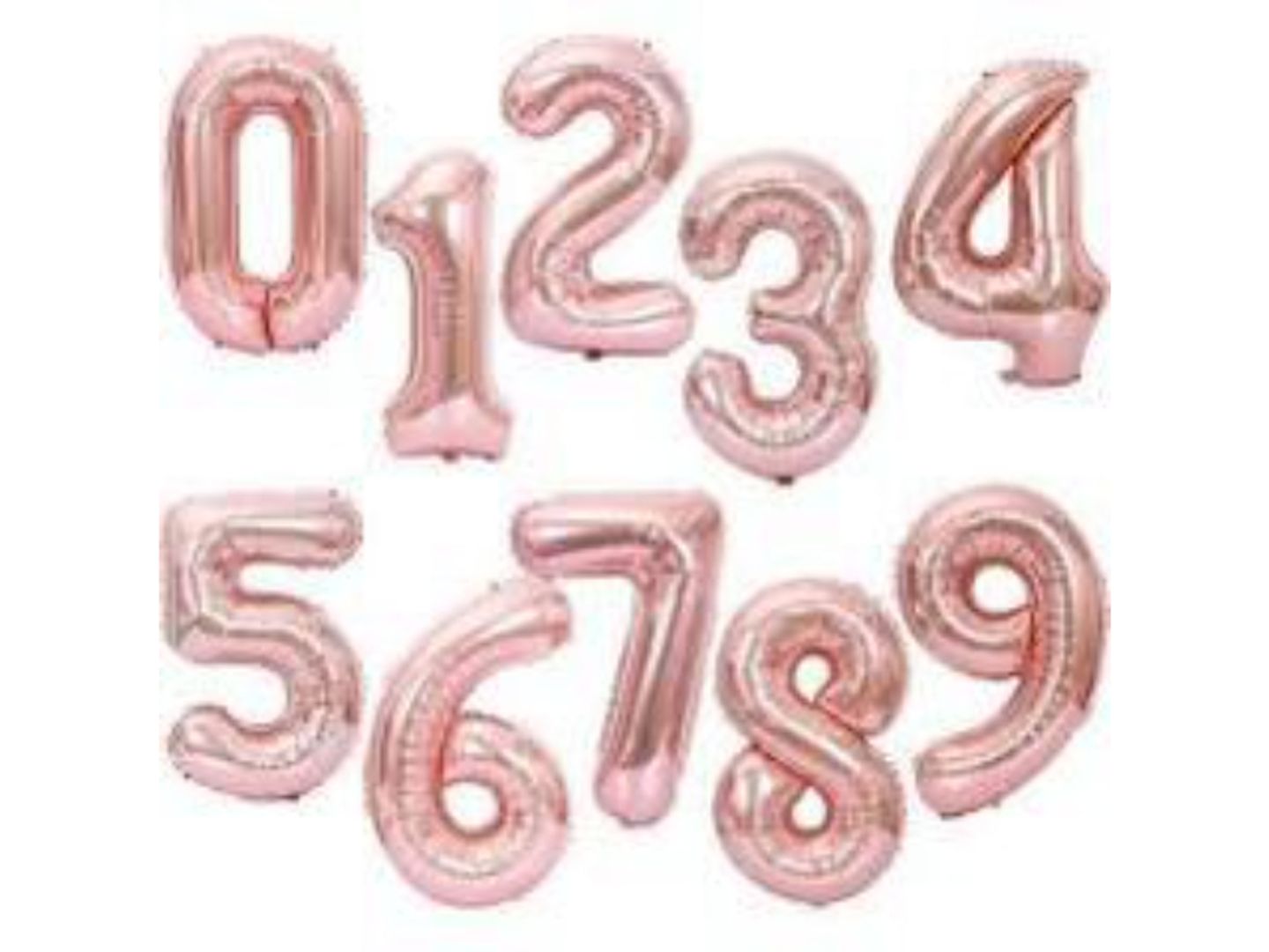 Rose Gold Number Balloon