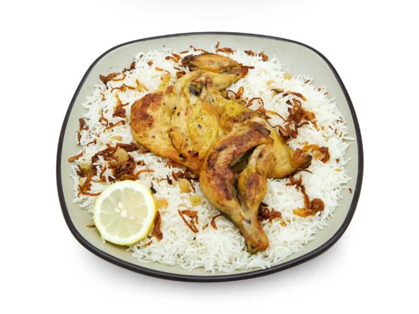 نصف دجاج مظبي رز شعبي