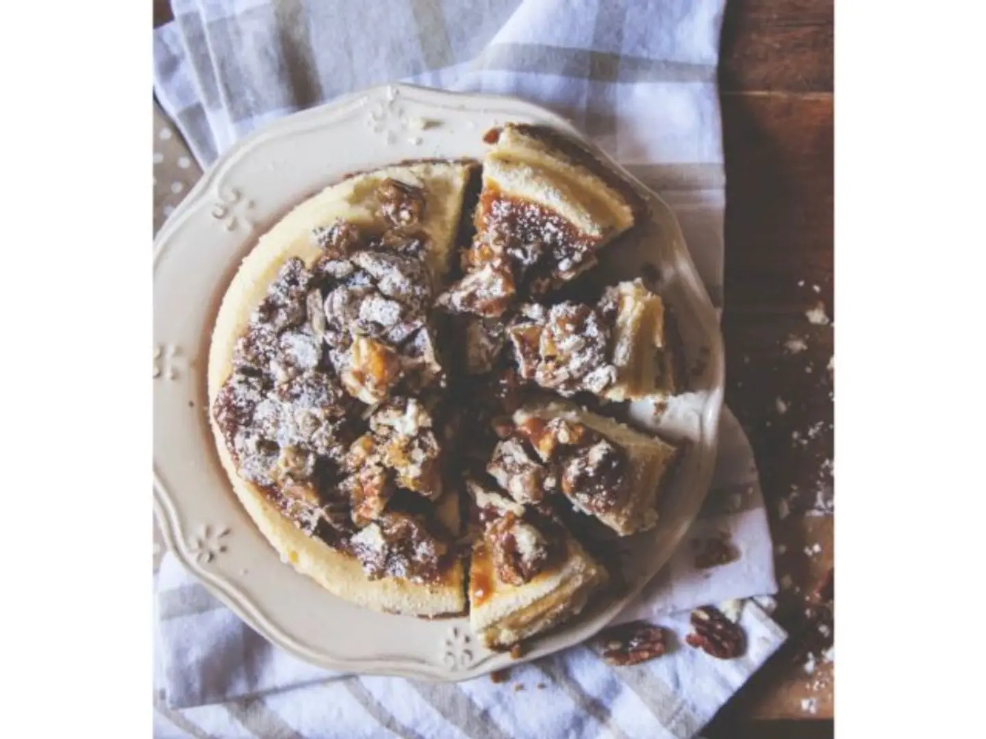 Caramel Pecan Cheese Cakeslice