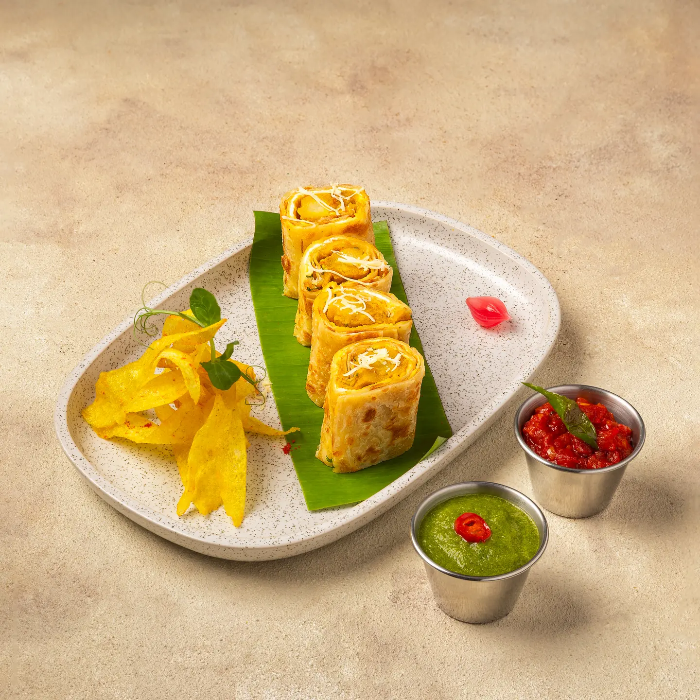 Egg And Aloo Cheese Roll