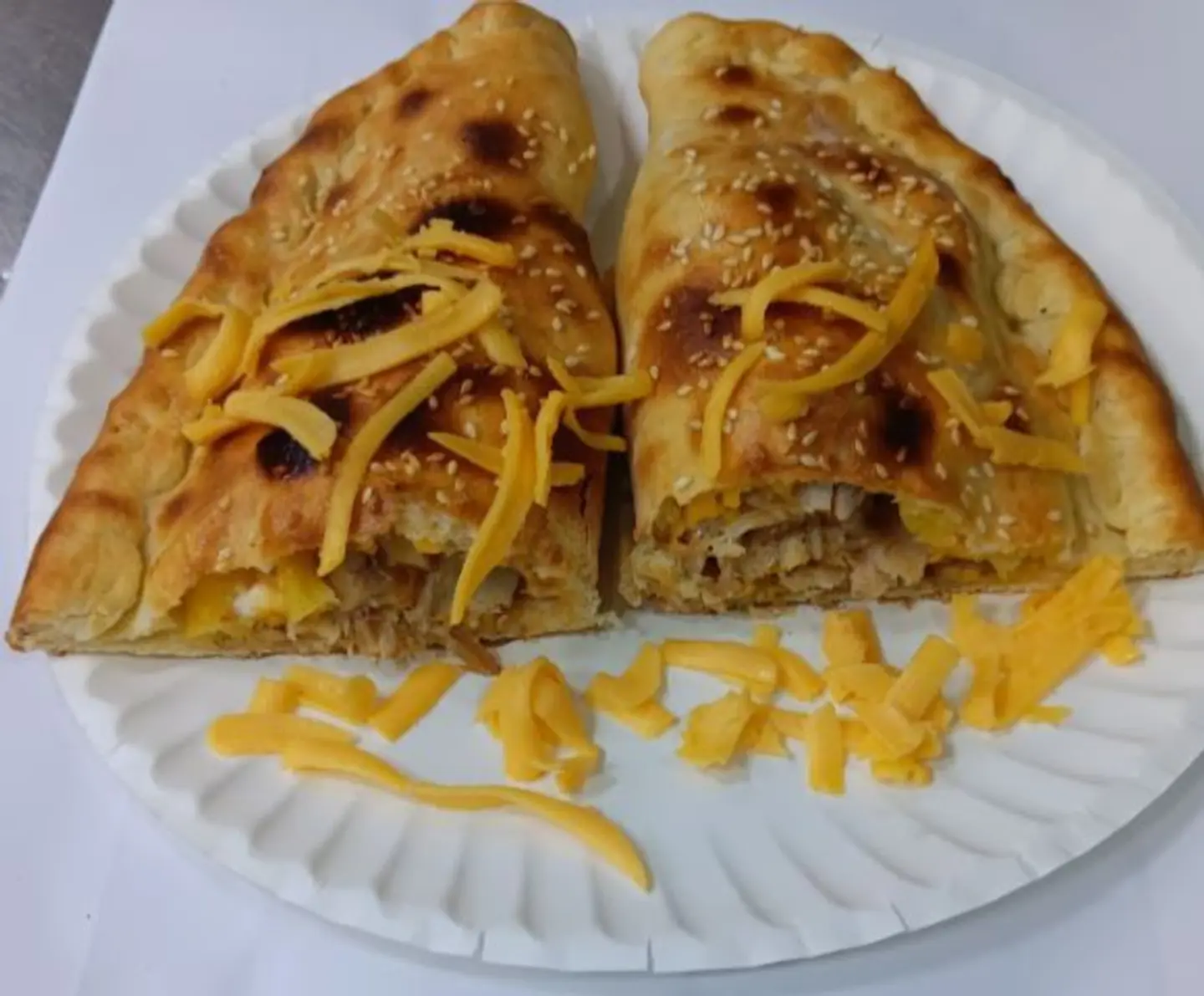 فطيرة الشاورما بجبنة الشيدر