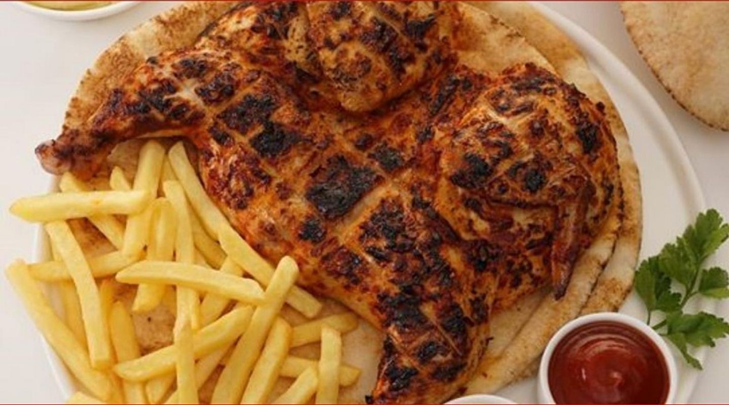 Half Chicken On Charcoal