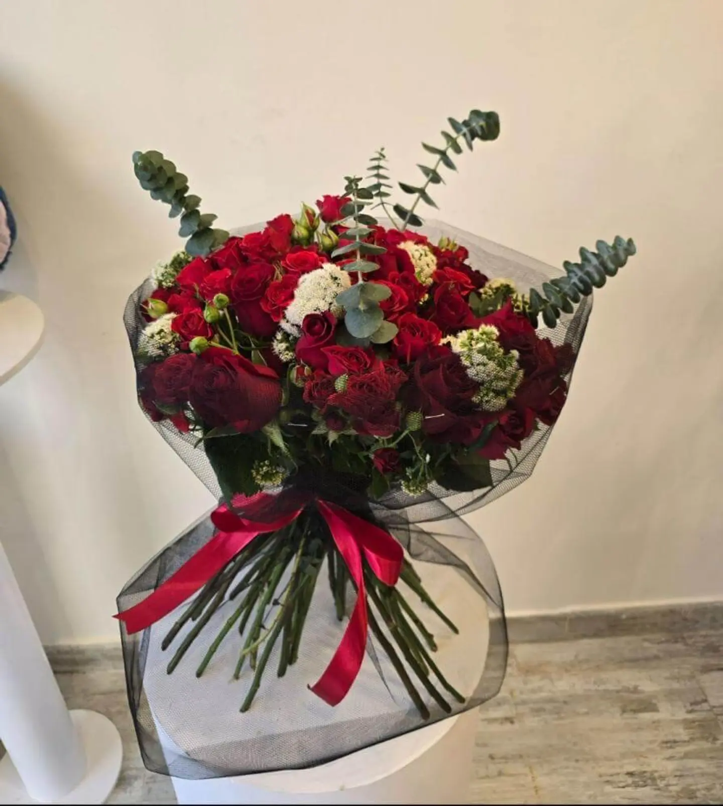 Red Tul Bouquet