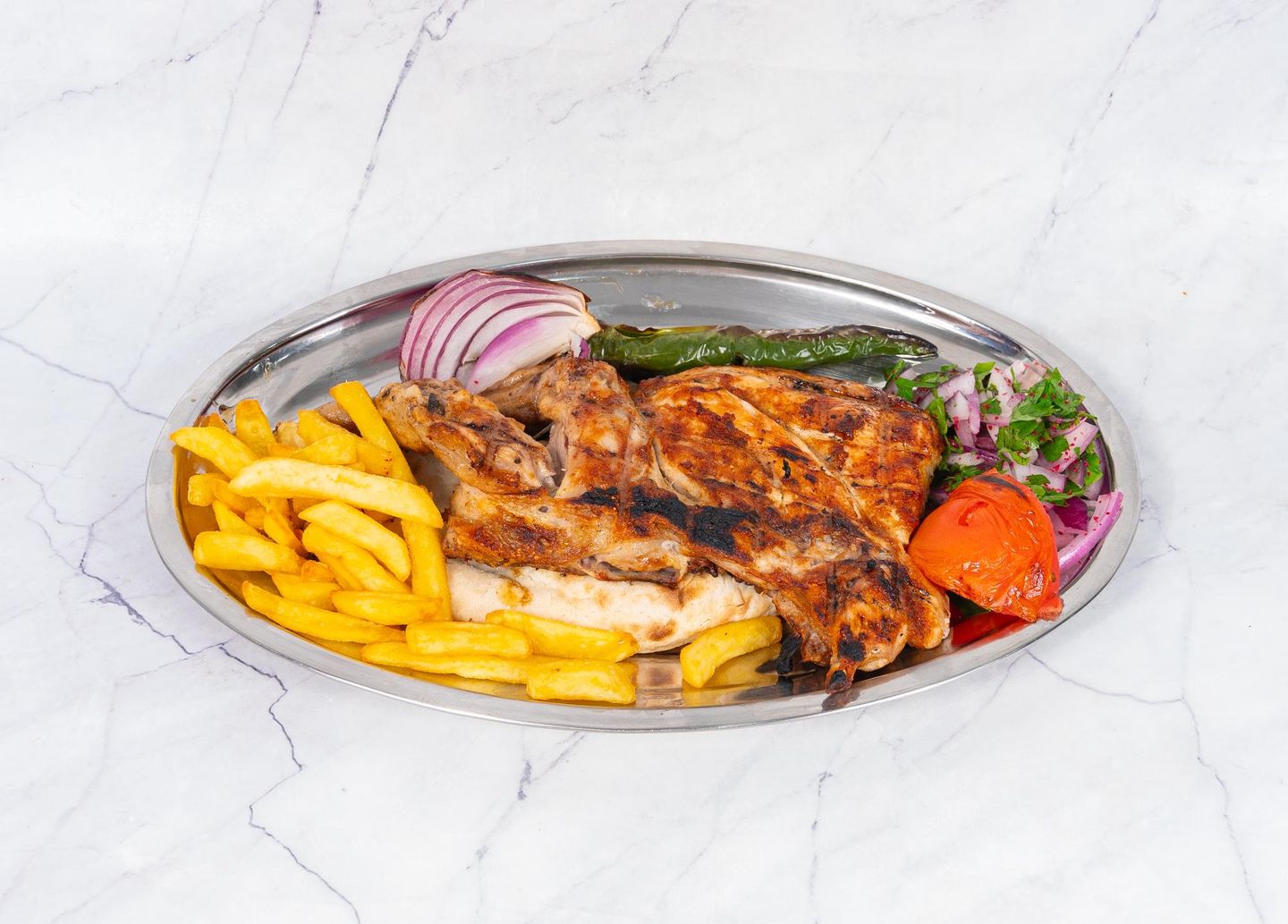 Whole Chicken On Charcoal