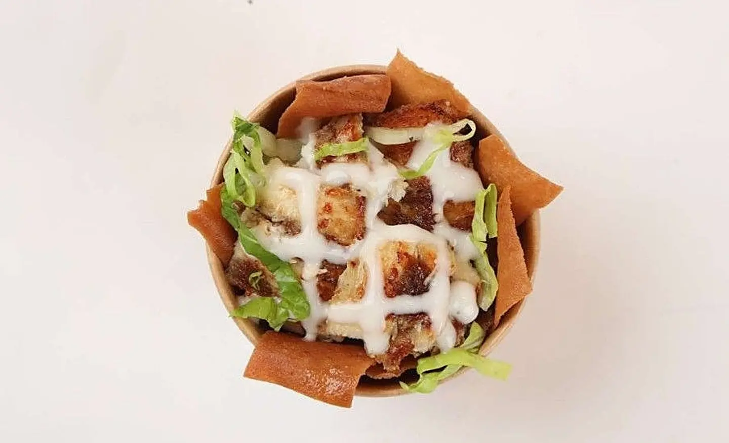 سلطة شاورما لحم