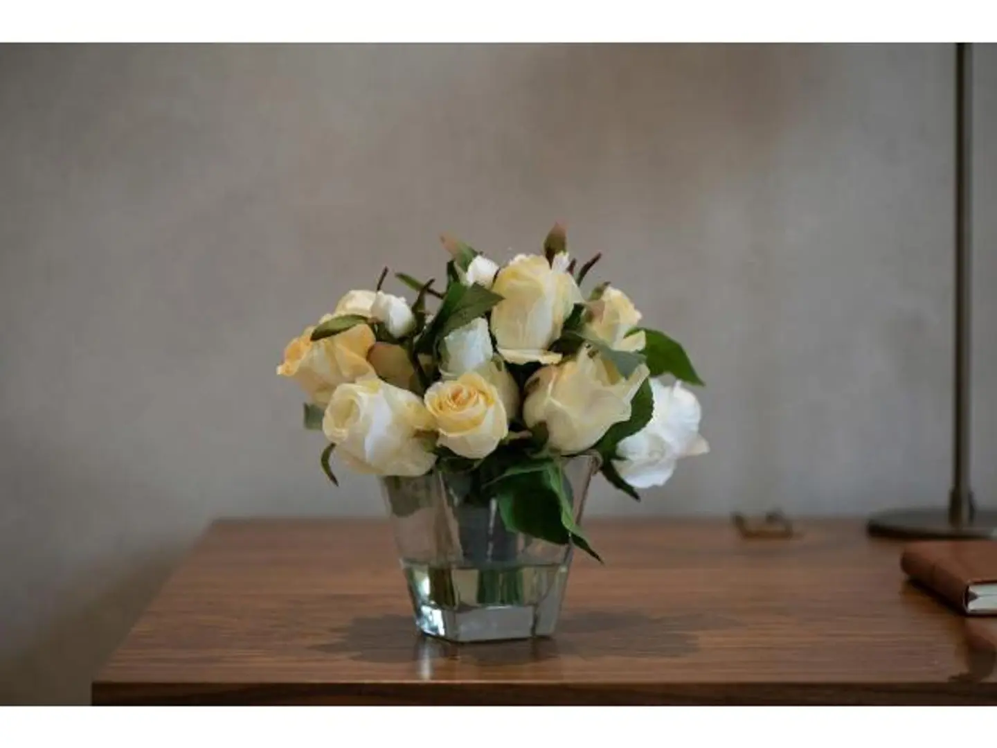 Square Vase Flower Bouquet
