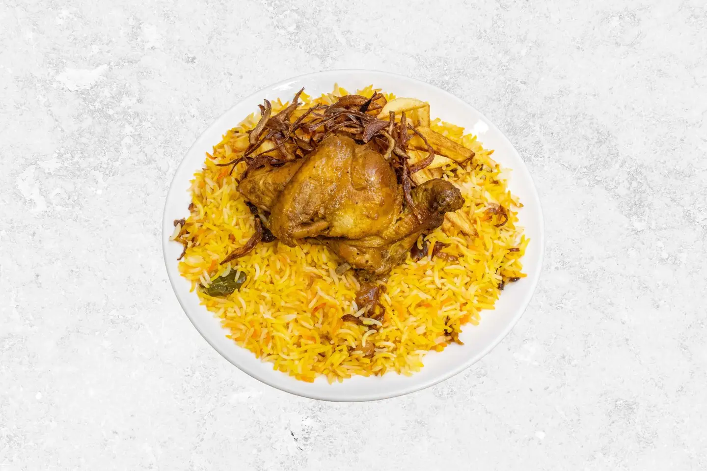 Half Chicken Grill With Rice