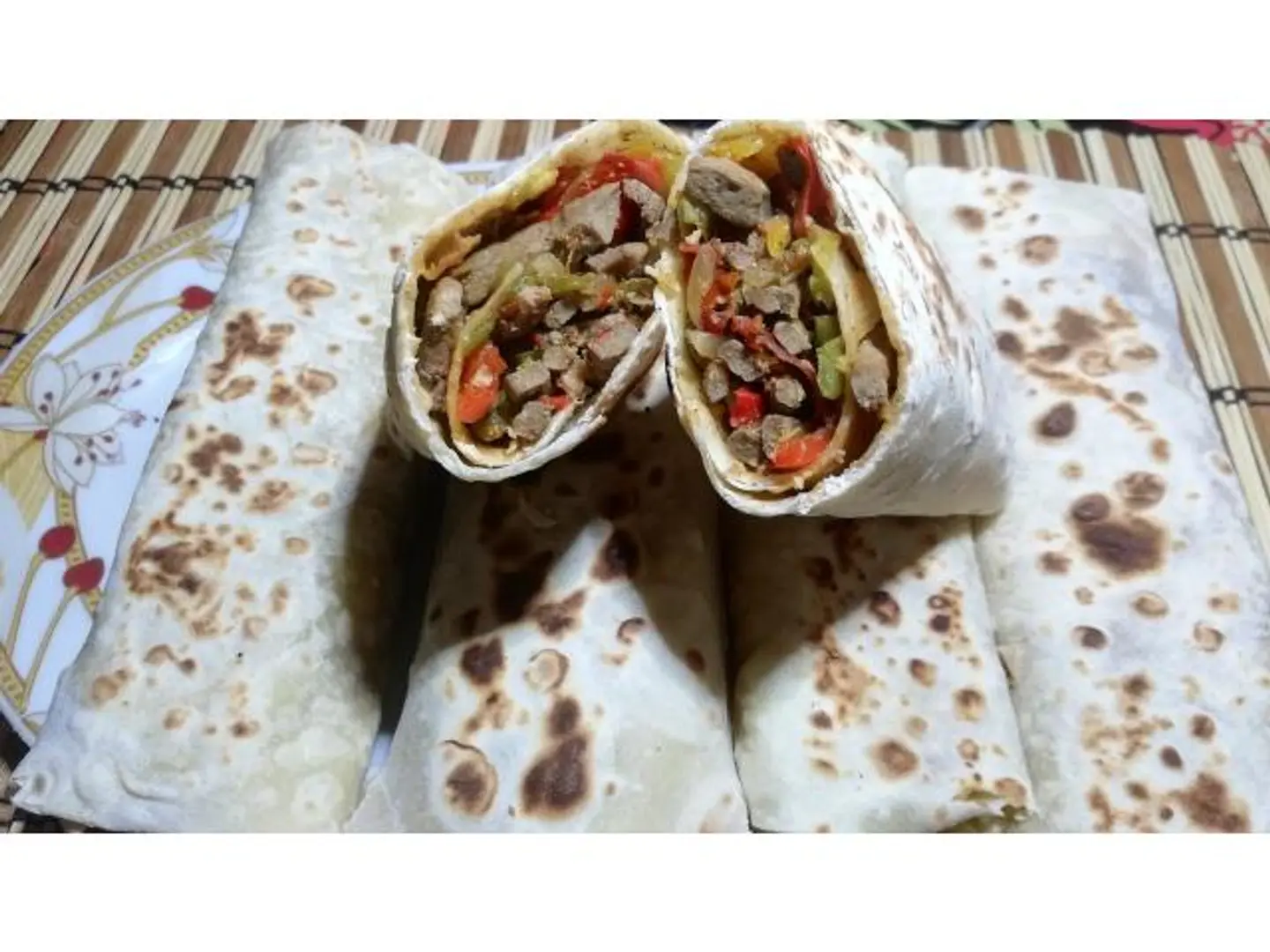 كبده صاج تورتيلا