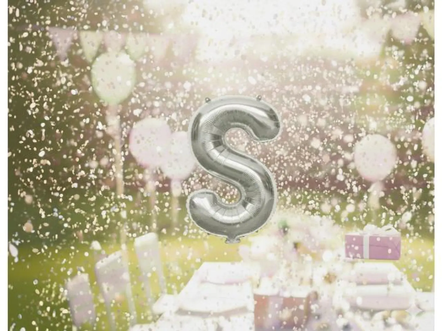 بالون حرف S