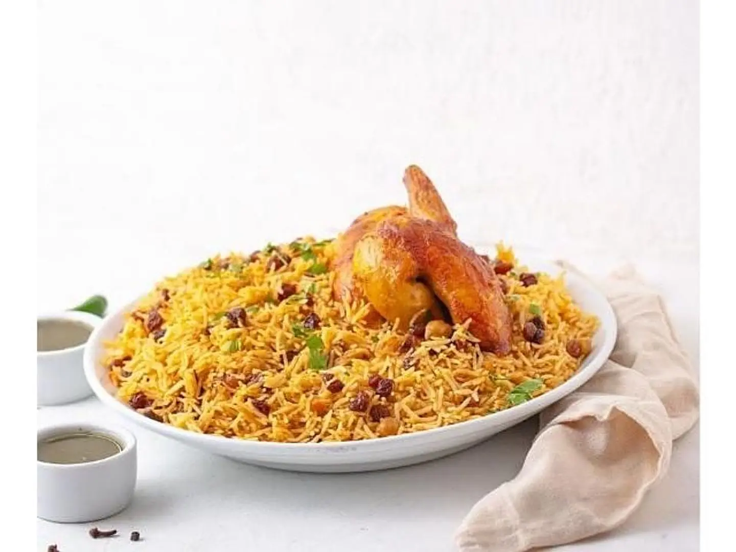 Half Grilled Chicken With Rice