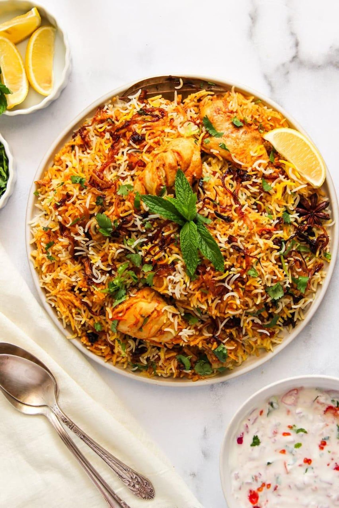 Large Chicken Biryani Half Chicken With Rice