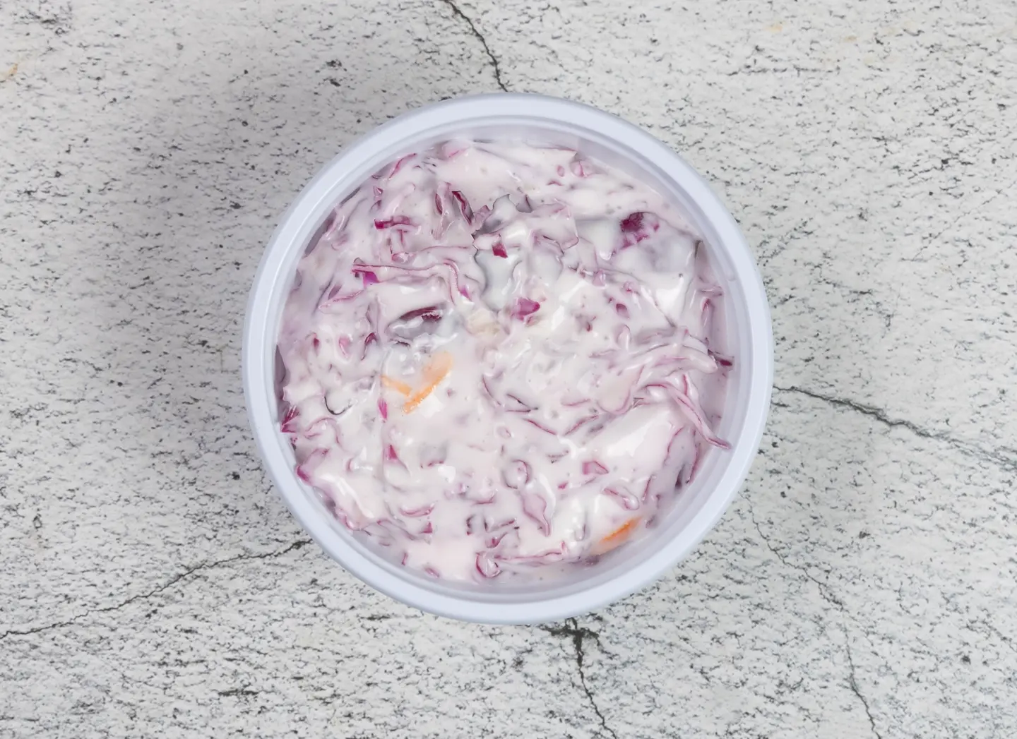 Red Cabbage And Mayonnaise Salad