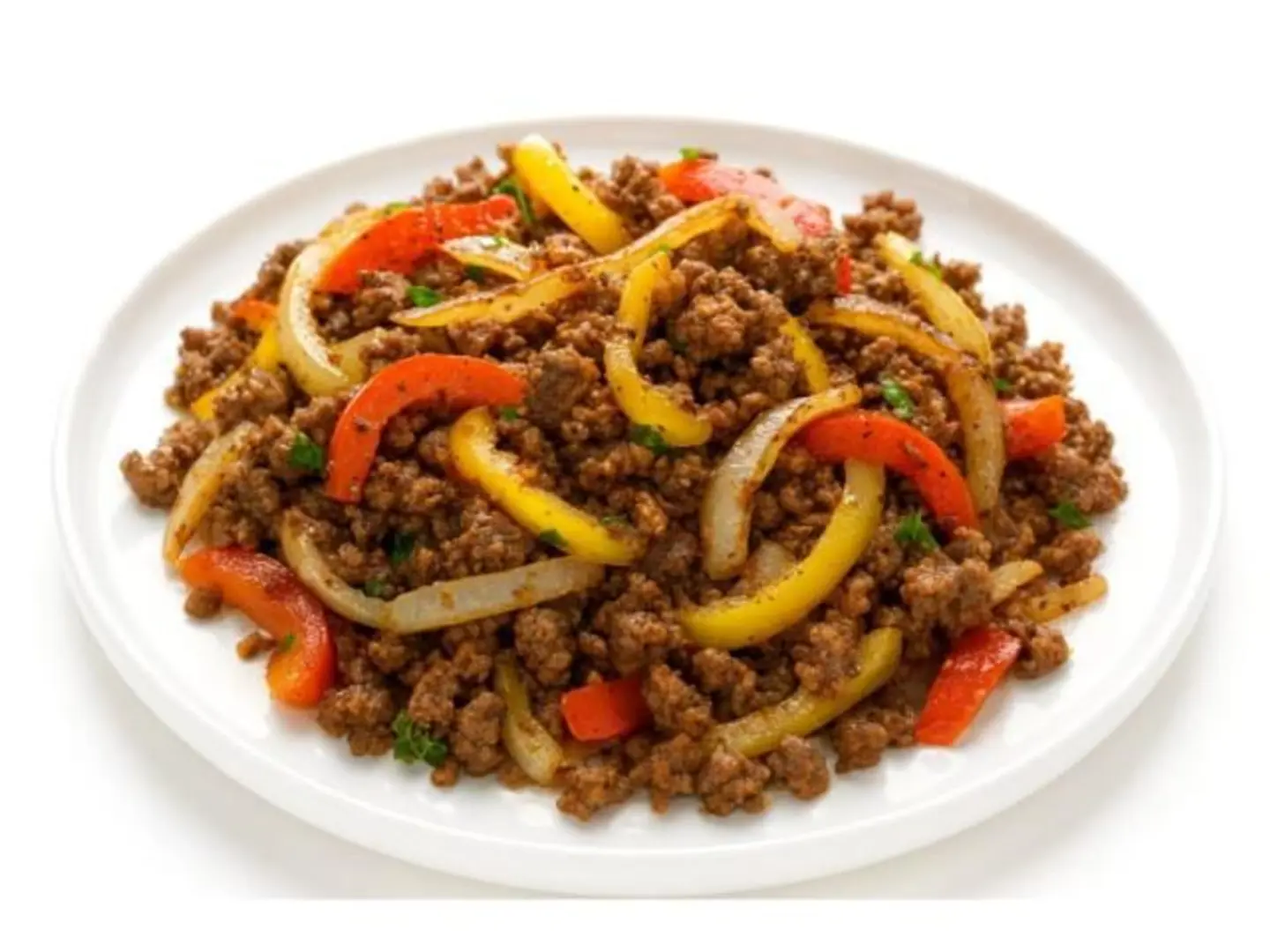 صحن مفروم لحم